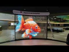 Wnętrze Ultra-Thin P6 Flexible Transparent LED Film Display 85% Transparency 3000 Nits 1000mm x 240mm